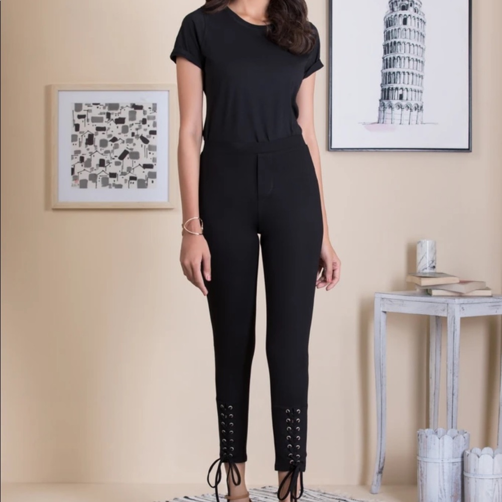 Michael Kors 3/4 Length Pants Corset Lacing 14